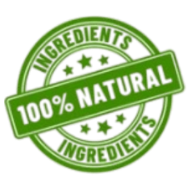 100% natural ingredients